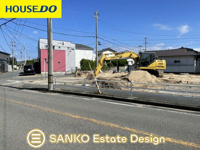 【外観】
建築前の現地写真(2号棟側)です。令和8年11月完成予定!
完成前でも現地のご見学や同タイプの完成物件のご見学などのご相談受付中!お気軽にお問い合わせください
