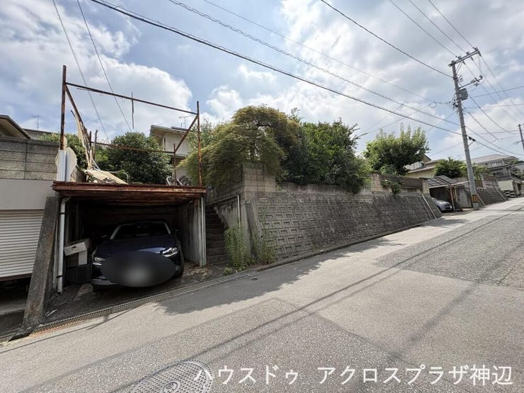 【前面道路含む現地写真】南西公道幅員約5.1m