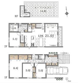 【間取り図】
建築参考プラン-間取り図