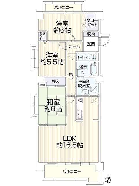 【間取り】
3LDK♪