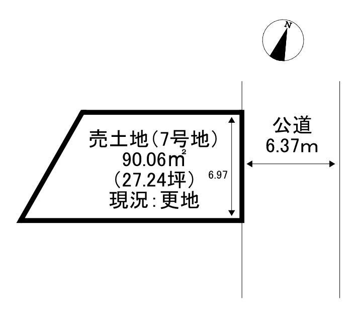 【区画図】
江戸川区上一色2丁目 売土地の区画図です。