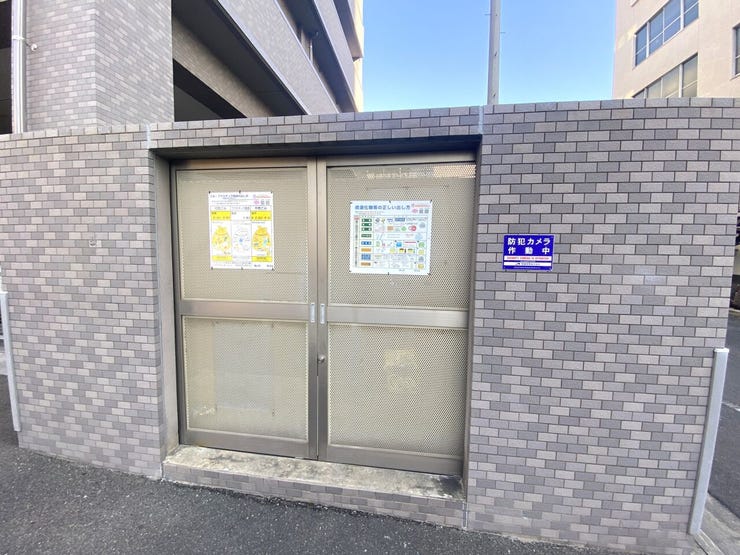 1階にはすぐにゴミステーション