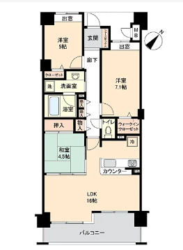 【間取り】
3LDKの間取りです