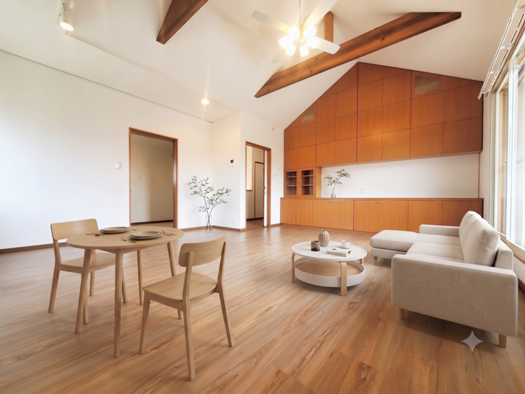 【Living】こちらの画像はAIによる家具イメージです。お部屋の雰囲気を感じてみてください♪
