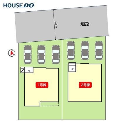 駐車スペース3台分確保されています。
