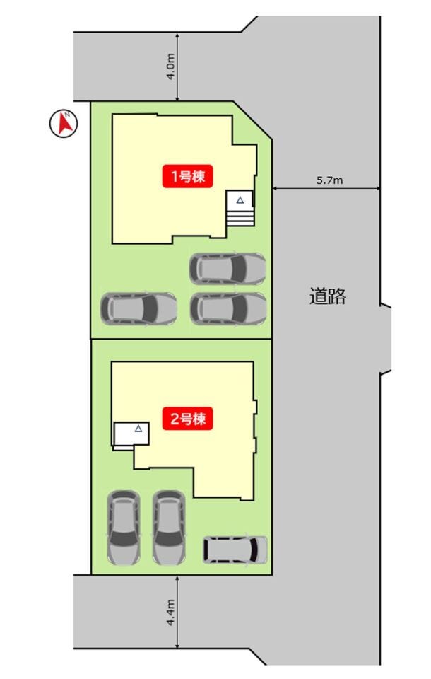 駐車スペース3台分確保されています。