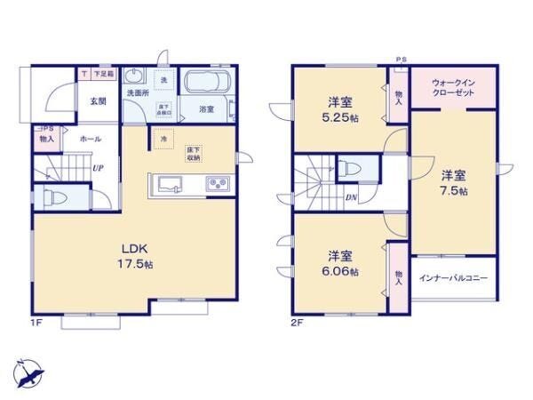 【間取り】
C号棟3LDK