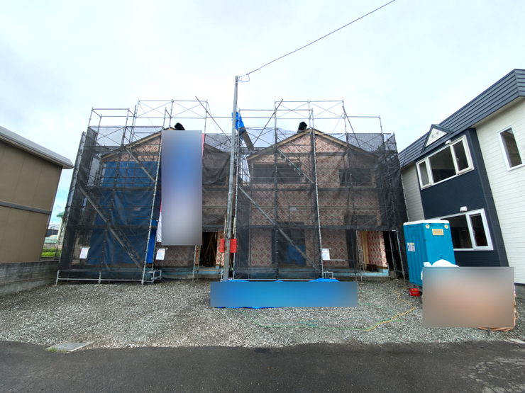 【外観】
現在建築中!11月完成予定!
AI加工により車や木材等消しています。