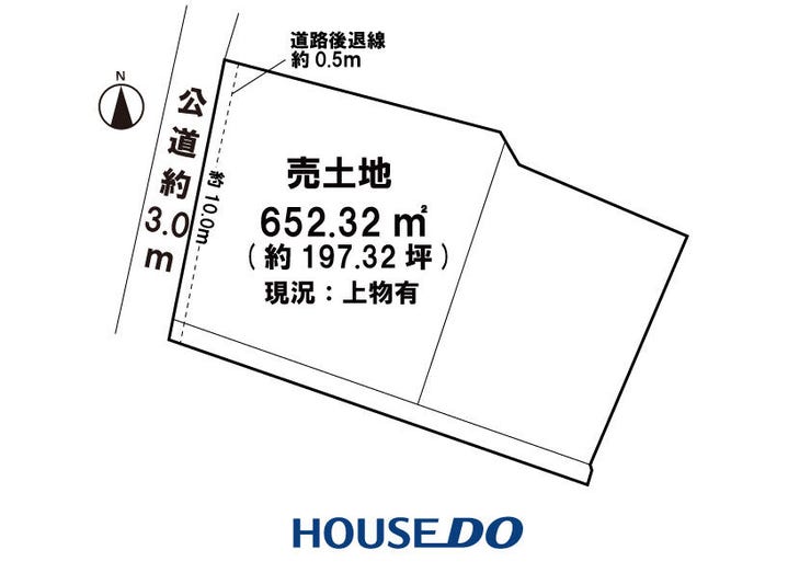 【区画図】
敷地面積約197坪!