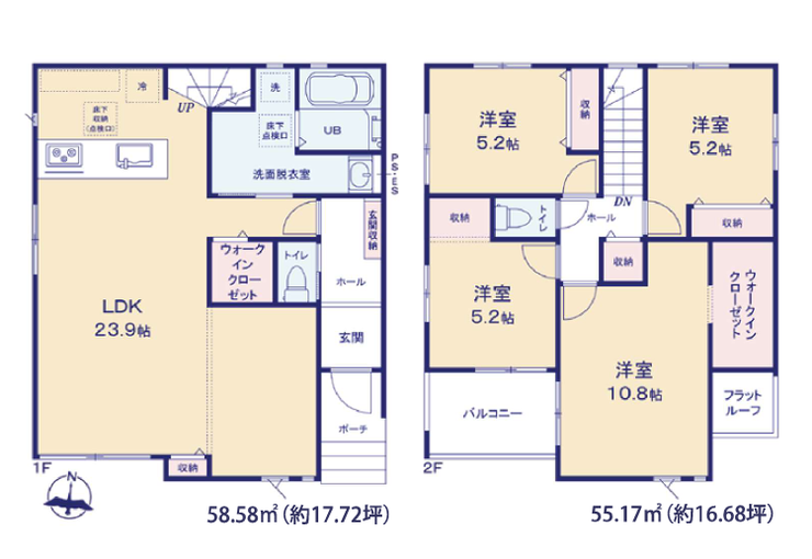 【間取り】
■価格:4,199万円
■間取:4LDK
【1号棟】