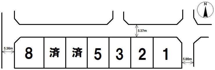 【全体区画図】
8号地