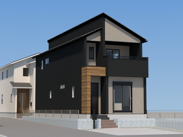 【糟屋郡粕屋町内橋東 5号棟】大川小学校まで歩12分&全居室南西向きの明るい間取り