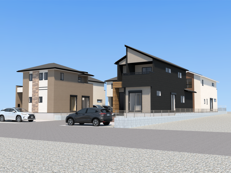 【糟屋郡粕屋町内橋東 5号棟】大川小学校まで歩12分&全居室南西向きの明るい間取り