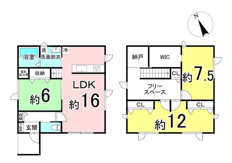 【間取り】
現在は3LDKですが、間仕切りを設けることで4LDKへの変更も可能!