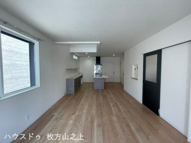 一直線に広がるLDK。家具配置もしやすいです。