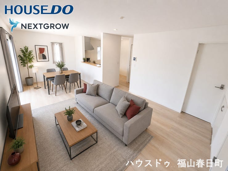 【外観】
■家族の笑顔が集う中心地■お気に入りの家具を迎え、窓からは心地の良い光が差し込みます。※CGで家具を配置しています。