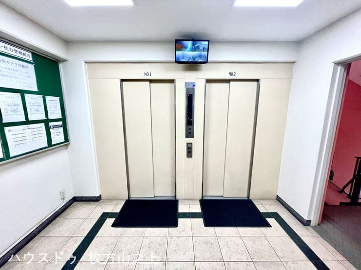 エレベーター2基設置で忙しい朝もスムーズです