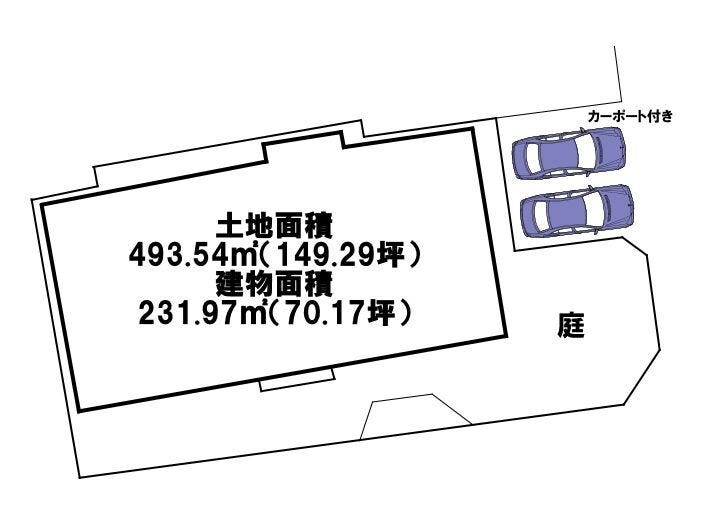 駐車2台(カーポート付き)
