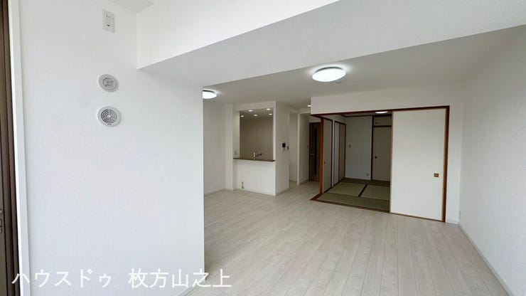 LDKと和室がつながる開放的な空間。ライフスタイルに合わせて使い分けができます。