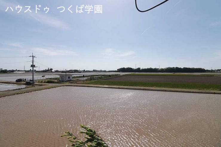 西側は田園風景となっており、眺望良好です♪
