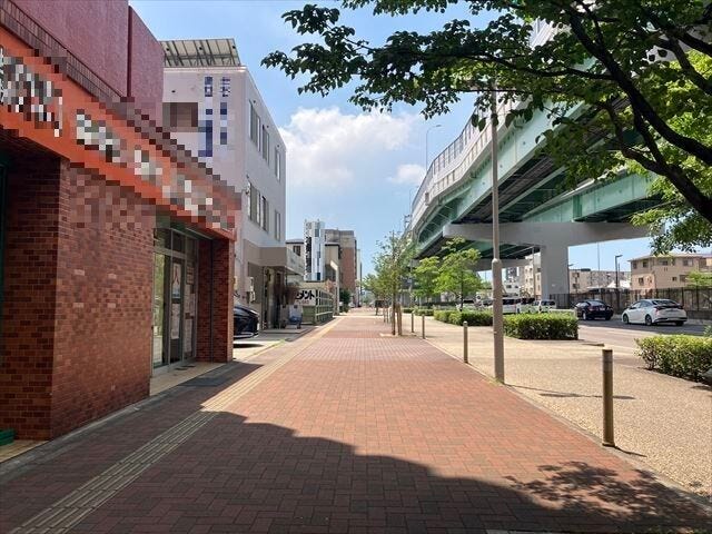 しっかりと整備された歩道