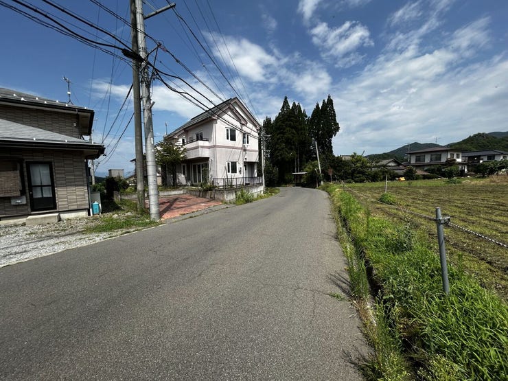 前面道路(南東から北西)
