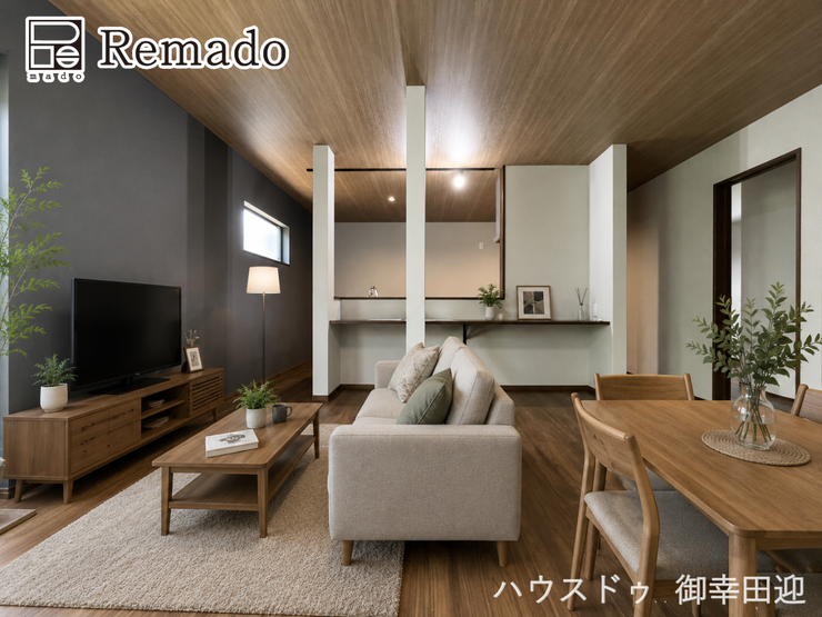 【リビング】
■家族の笑顔が集う中心地■お気に入りの家具を迎え、窓からは心地の良い光が差し込みます。※CGで家具を配置しています。