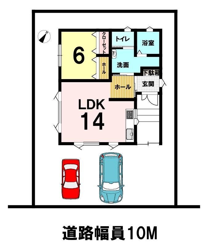 南東道路駐車4台可能です(車種によります)
道路向かいは、花川南すずらん公園です。
建物後側は防風保安林です。