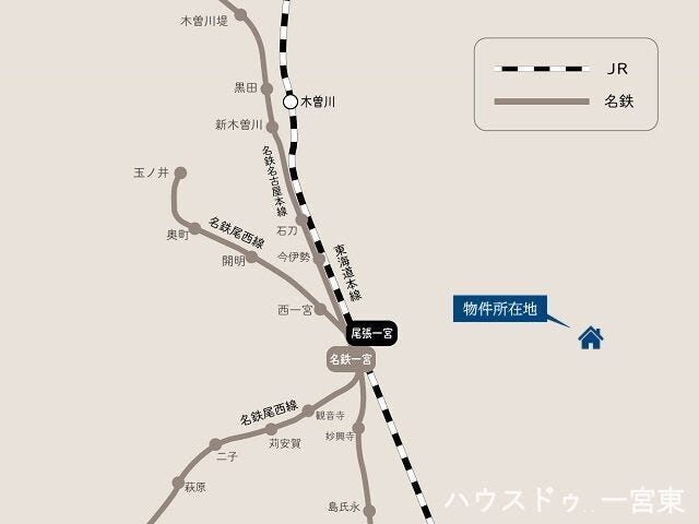 JR東海道本線 「尾張一宮」 駅 バス乗車12分 「水法」停 徒歩12分