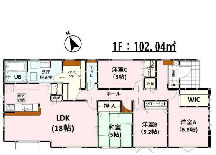 【間取り】
■1号棟・4SLDK■