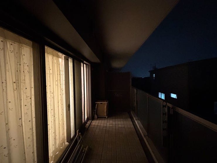 約8.55㎡の南東向きバルコニーです。
