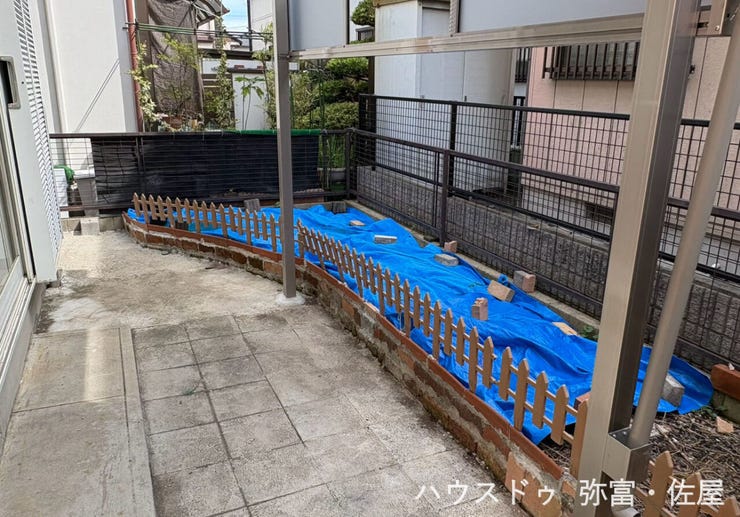 南向きのお庭はガーデニングや家庭菜園など楽しめます!!