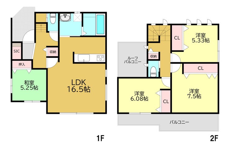 【間取り】
4LDK(98.74㎡)