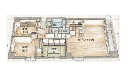 【間取り】
地下鉄「環状通東」駅JR「苗穂」駅・のWアクセス!駐車場空あり、陽当たり良好な角部屋3LDKです。大容量WICやトランクルームなど収納充実。アリオ札幌や小学校が徒歩圏内に揃う好利便な立地も魅力です。