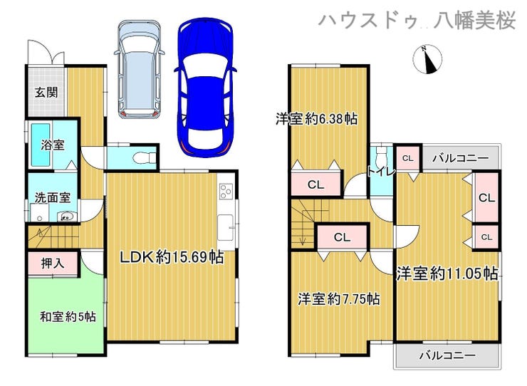 【間取り】
フルリフォーム済み♪