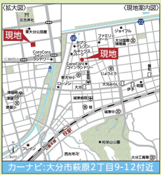 気になる物件の場所はこちらでチェック♪現地までのルートや周辺環境を確認して、実際の暮らしをイメージしてみてください。