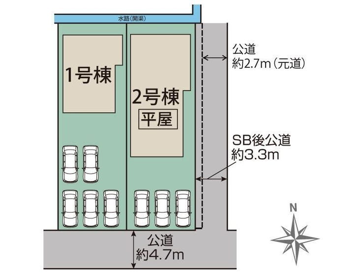 【一日中まばゆい光が差し込む南東角地】
朝一番の爽やかな光から日中の暖かい陽射しまで、贅沢に採光を確保できる特等席。
圧倒的な開放感と陽当りの良さは角地ならでは。明るく開放的な間取りのお家です。