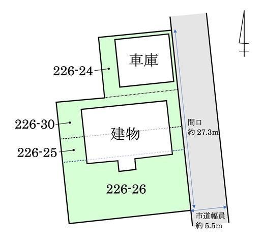 129坪の広さを誇る敷地で、隣家との距離も確保されており開放感があります。