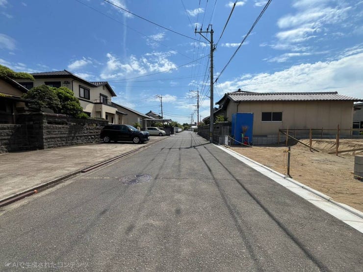 3号棟 現在建築中。10月完成予定。
同施工会社の完成物件にて内覧可能です◎