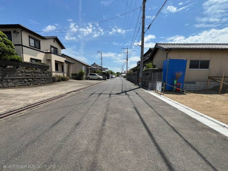 4号棟 現在建築中。10月完成予定。
同施工会社の完成物件にて内覧可能です◎