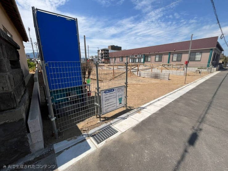4号棟 現在建築中。10月完成予定。
同施工会社の完成物件にて内覧可能です◎