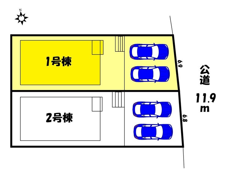 【区画図】
【区画図】1号棟