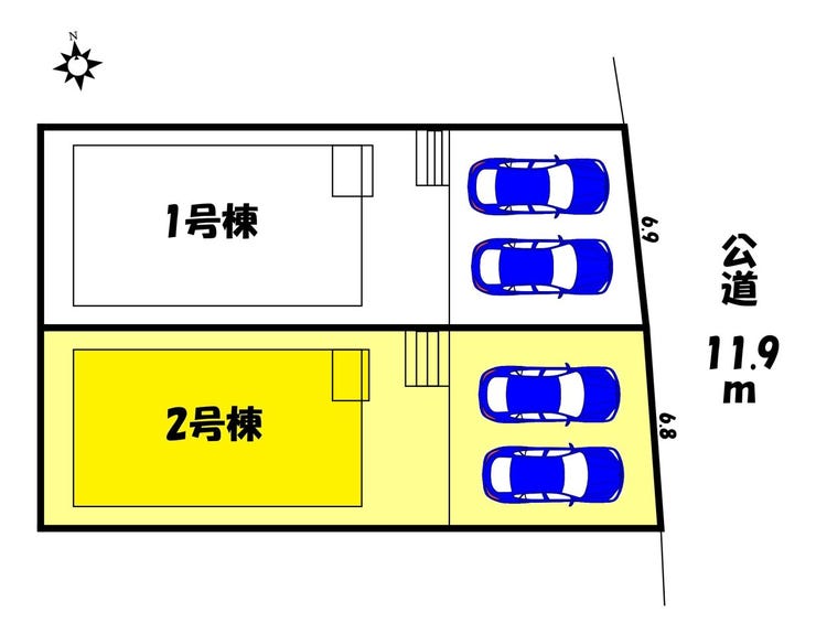 【区画図】
【区画図】2号棟