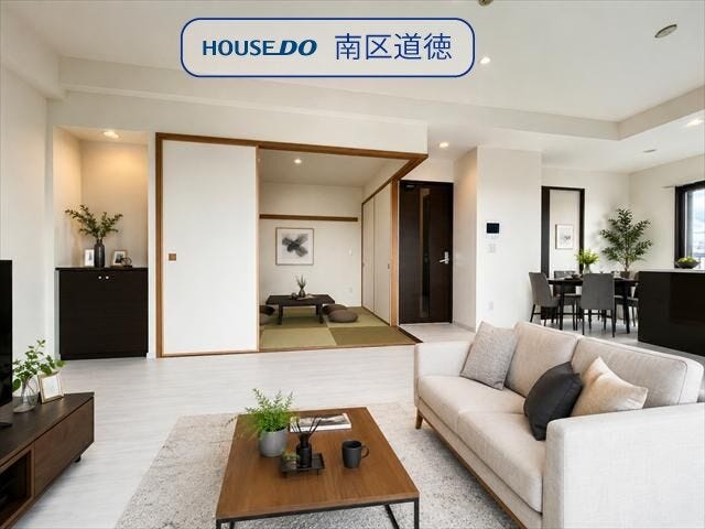 16.5帖広々LDK♪
※実際の写真に家具や調度品をCG合成したものです。(家具等は販売に含まれておりません)