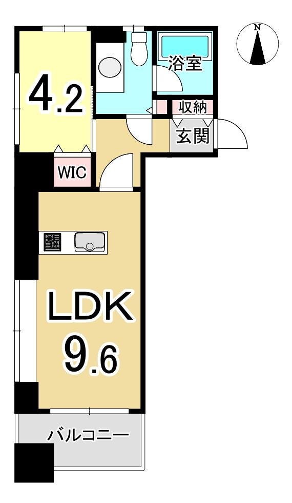 【間取り】
1LDK