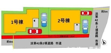 普通車が2台駐車できます
