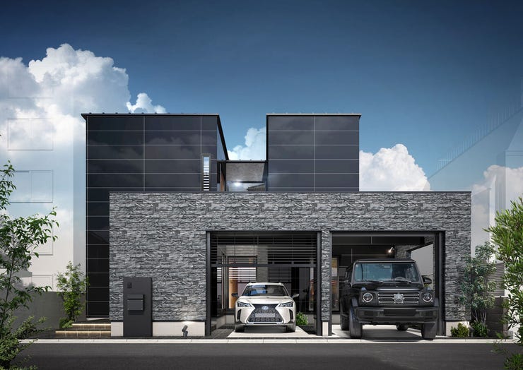 【建物プラン例(外観パース)】