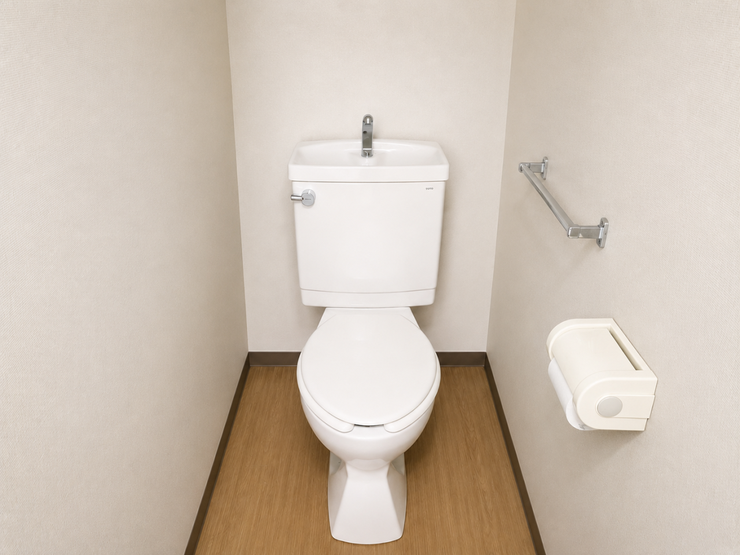 トイレ:白を基調としたトイレです。※一部CG家具消し加工処理をしています。