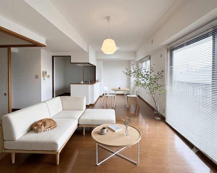 【Living】こちらの画像はAIによる家具イメージです。お部屋の雰囲気を感じてみてください♪