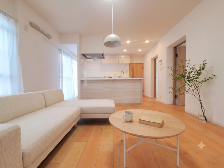 【Living】こちらの画像はAIによる家具イメージです。お部屋の雰囲気を感じてみてください♪